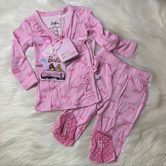 Posh Peanut Other - Posh Peanut Pastel Barbie kimono set baby toddler girl pastel Barbie 0-3 months